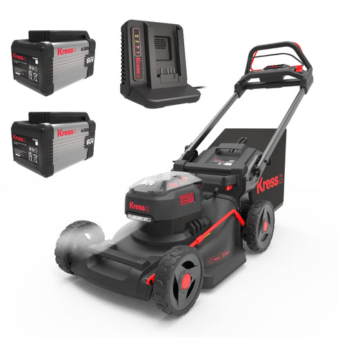 Kress KG757E 60v Prosumer 46cm Cordless Self-Propelled Mower Bundle